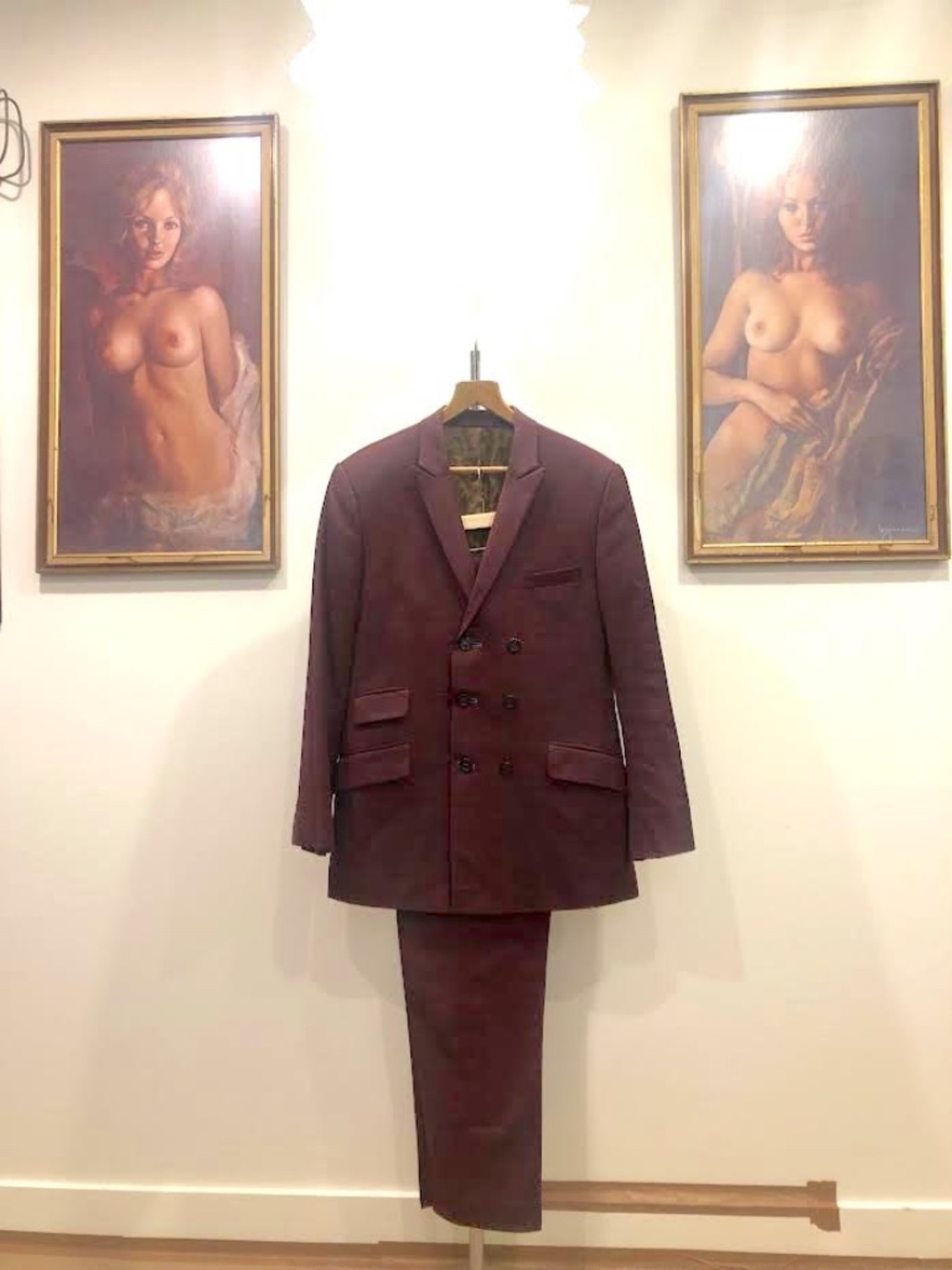 Completely Bespoke, Double Breasted Maroon MOD Suit